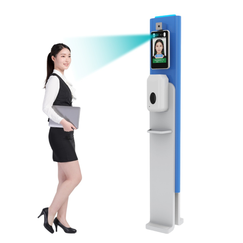 Temperaturmessungs-biometrisches Gesichts-Anwesenheits-Maschinen-System 2MP 2.5W